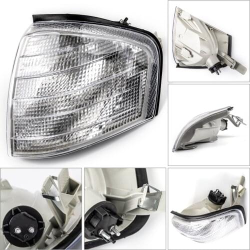 Artudatech Car Left Right Corner Lights Turn Signal Lamps Fits for Benz C Class W202 1994-2000