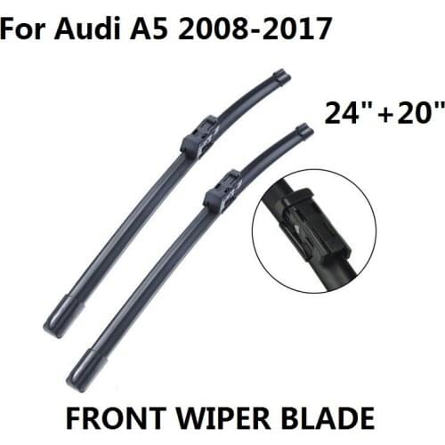 Car Accessories Auto Wiper Blades For Audi A5 2008-2017 Windscreen Windshield Natural Rubber