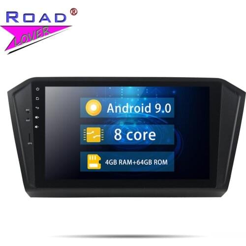 Car Radio Android 9.0 4G + 64G Autoradio For Volkswagen For VW Passat 2015-2016 Stereo GPS Navigation Magnitol 2 Din HD Screen