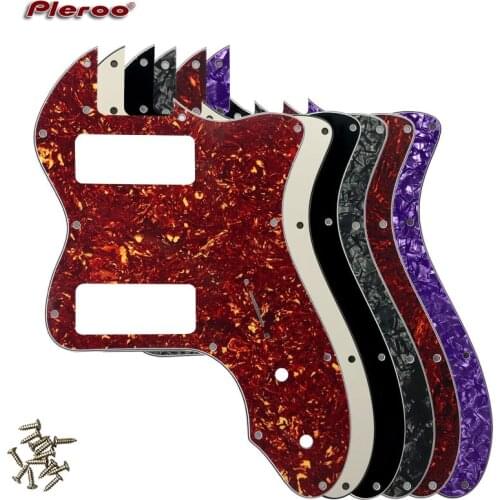 Pleroo Guitar Parts - For Classic Series '72 Telecaster Tele Thinline Guitar pickguard Scratch Plate With P90 Humbucker Pickups