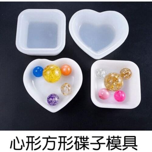 Flower Bowl Plate Resin Mold for DIY Craft Art Silicone Mould Home Decoration Handmade Tools for Resin