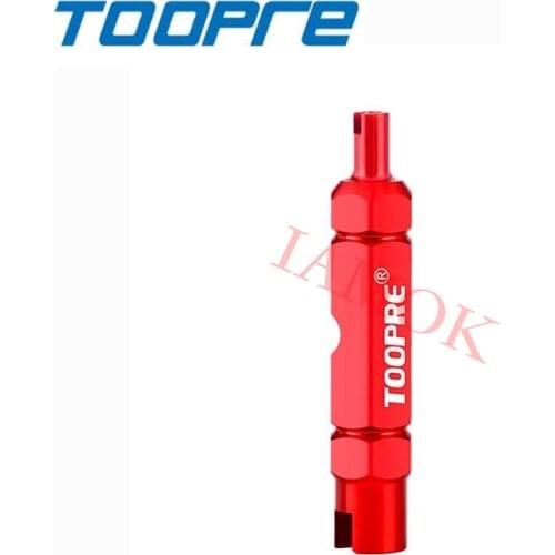 TOOPRE Mountain Bike Aluminium Alloy 3 in 1 Valve Disassembly Tool Iamok Colour 8.2g Valves Wrench Bicycle Parts