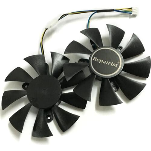 2pcs/lot video cards cooler GTX 1070 GPU fan For zotac GTX1070 MINI Graphics Card GPU cooling
