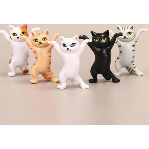 Mini Pet Cat Model Toys Creative Little Figurine Crafts Action Figure Ornament For Car Home Ornament Collection Kids Toys Gifts