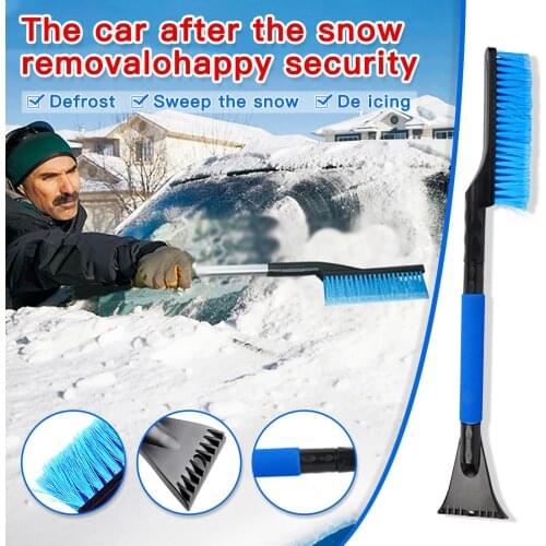 Multifunctional Vehicle Snow Sweeper Deicing Brush Winter Snow Removal Tool Winter Auto Car Window Windshield Car Ice Scraper