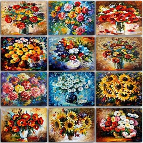 5D DIY Diamond Painting Kit Paint landscape Flower sunflower Rose Full Square&Round embroidery mosaic Cross stitch home decor