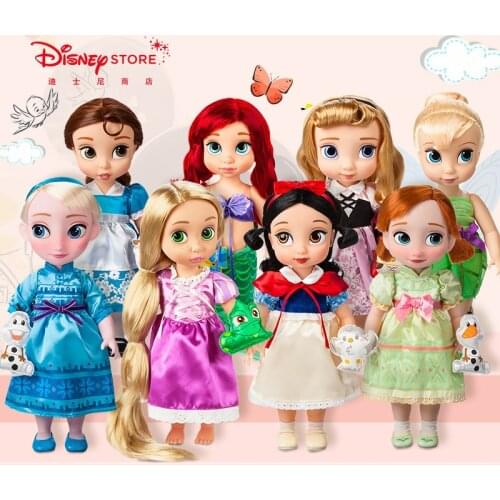 New Originele Disney Prinses Pop Rapunzel, Jasmijn, Mulan, Merida, Assepoester, Ariel, Pocahontas Fashion Doll