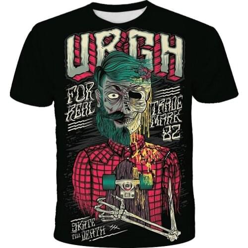 New 3 D Graffiti Maker T Shirt Kids Hip Hop Breathable Tops Boy Girl Crew Neck T-Shirt Summer Graffiti Short Shirts 4-14T