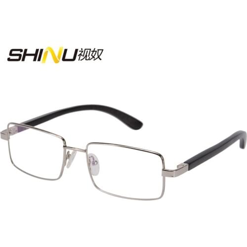 Excellent Full Frame Wood Legs Reading Glasses CR39 Resin Blue Light Blocking Computer Gaming Goggle Women Men Eyewear 2728