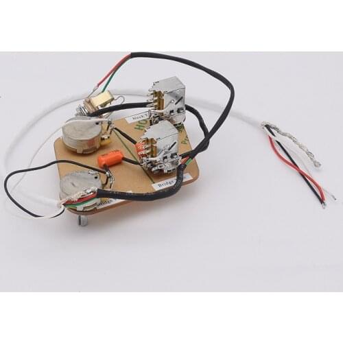 1 Set Loaded Pre-wired Electric Guitar CTS & Alpha Push Pull Wiring Harness Prewired Kit for LP SG