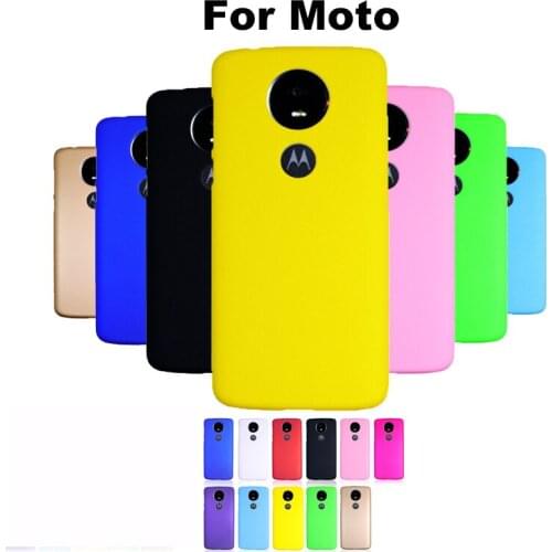 PC Plain Glossy Hard Case For Moto G50 G60 G10 G30 G100 EDGES E6 G8 PLUS Z4 PLAY P40 One Vision G7 POWER Cute Candy Matte Case