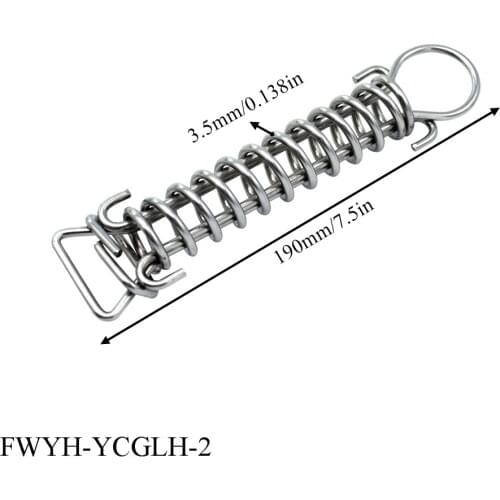 Pool Cover Spring Stainless Steel 304 Wire Coil 7.5 Inch Length 3.5 Mm Wire Heavy Duty Strength Pool Cover Accessory Wholesale