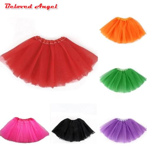 Girls Tutu Fluffy 3 Layers petticoat Princess Ballet Dance Tutu Skirt Kids Cake Skirt Chritsmas Children Clothes Baby Mini Skirt