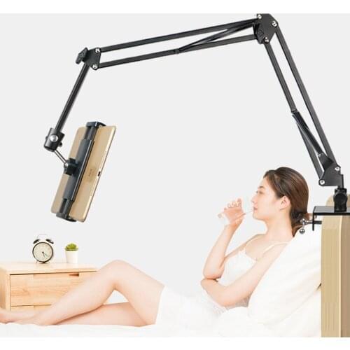 360 Adjustable Bed Tablet Stand For 4.7 to 13 Inch Mobile Phones Tablets Lazy Arm Bed Desk Tablet Mount Support For iPad pro12.9