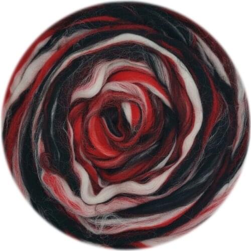 Wool Blended Wool Roving 50g Merino Mixed Hand Dyed Wool Top Art Needle and Wet Felting Supplies Needle Felting Diy Wool (NO.23)