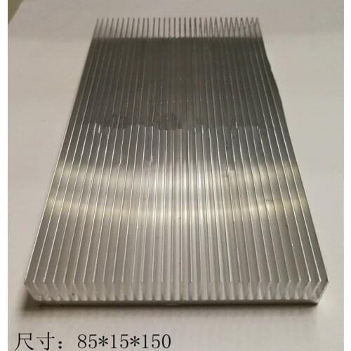 High-power aluminum radiator 85*15*150mm PCB amplifier heat sink profiles Can be customized components cooling