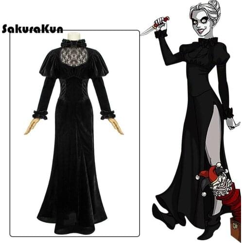 Women Halloween Costume Mary Shaw Cosplay Costume Horror Films Cosplay Cross Ghost Conjuring Halloween Dress