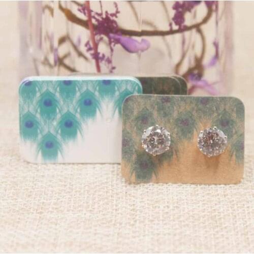 2019 Hotsale 2.5cm*3.5cm Multi-material small Lovely Earring &Stud&Pendant Display&packaging cards 100PCS/1lot Jewelry Display