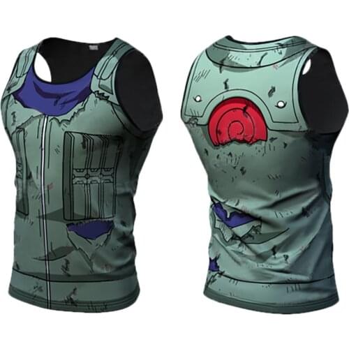 2021 Bodybuilding Harajuku Cosplay Anime character Tank Tops Men Anime Tops vest Fitness Tops Tees New My Hero Academia singlets