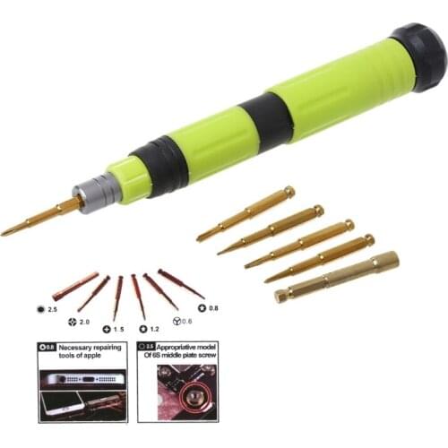 7in1 Screwdriver Phone Teardown Repair Tool Y0.6 2.5mm Hex Nut For Ipad Iphone