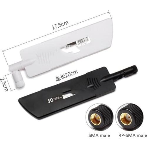 Wifi antenna 5g SMA male Netcom 12dbi antena 600-6000mhz GSM GPRS 4G LTE antenne high gain wide range for Huawei router