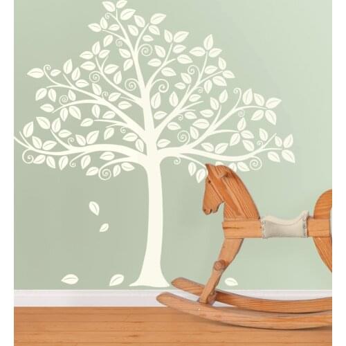 Large 200cm Tall Tree Leafe Wall Decals Big Tree Vinyl Art Wall Stickers Decor for Living Room KW-93