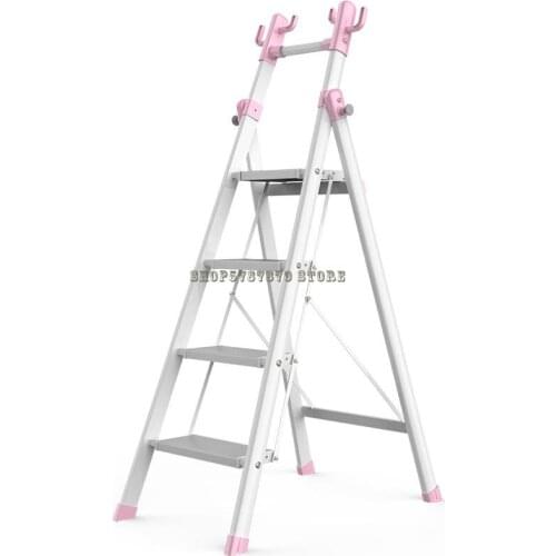 Household Ladder, Folding And Thickening Aluminum Alloy Herringbone Ladder, Indoor Dual-purpose Multi-function Ladder, St