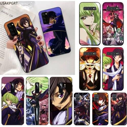 USAKPGRT Code Geass Anime Phone Case Cover for Samsung S20 plus Ultra S6 S7 edge S8 S9 plus S10 5G lite 2020