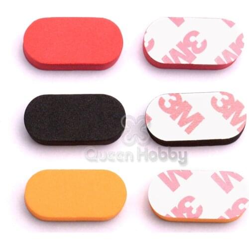 8/12pcs QAV-R Replacement M3 Sponge Landing Gear 3M Gyro Mounting Pad Shockproof Red Orange Black for DIY mini Drone 180 210 250