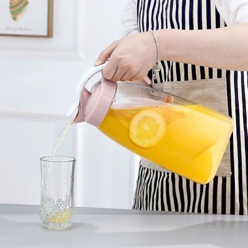 Large Capacity Cold Kettle Durable Clear Plastic Water Bottle Water Jug Pot with Sliding Cover Home Drink Dispenser Waterkoker