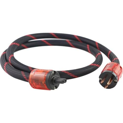 Pure Copper US Power Cord Cable, Figure8 IEC Female Socket, HIFI Power Cable Cord, US Version HIFI Amplifier Cable