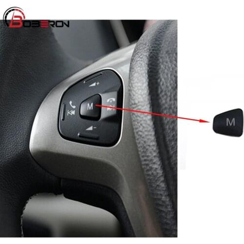 Single M Button Car Audio Volume Steering Wheel Buttons Cruise Control Switch For Ford Escort Fiesta MK7 MK8 ST Ecosport 2013