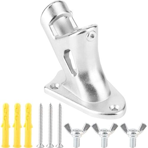 New Stainless Steel Heavy Duty Outdoor Flagpole Bracket Stand Base Support Fixing Too For House