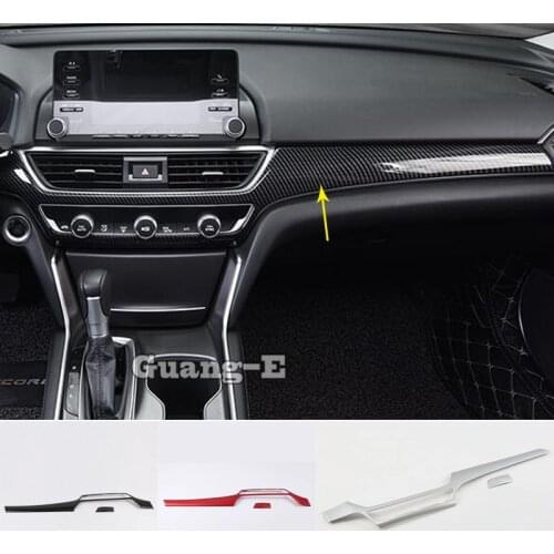 Car Cover Detector Trims Air Frame Middle Console Control Dashboard Panel 2pcs For Honda Accord Sedan 10th 2018 2019 2020