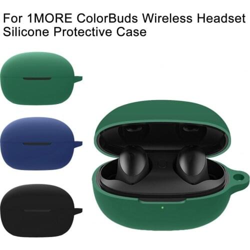 Portable Silicone Bluetooth Wireless Headset Protective Case for 1MORE ColorBuds