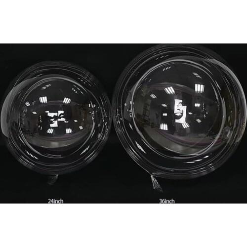 GIHOO 5pcs 10/18/24 /36 Inch Transparent Bubble Balloon PVC Christmas Wedding Party Decoration Helium Bobo Balloon