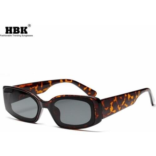 HBK Small Square Clear Lens Sunglasses Candy Color Eyewear Retro Shades For Women Men Fashion Rectangle Outdoor Party UV400