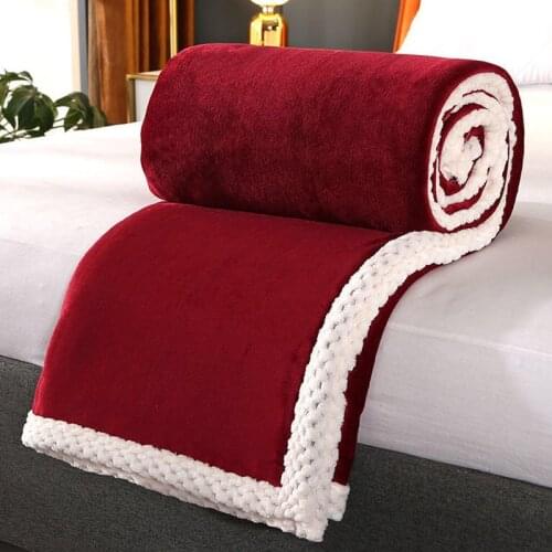 Wostar Fleece Blankets On The Sofa
