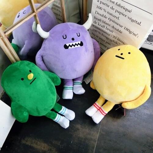 1Pcs Creative Funny Plush Toys Super Meng Cute Sticky Monster Plush Doll For Girls Kids Birthday Christmas Novel Gift