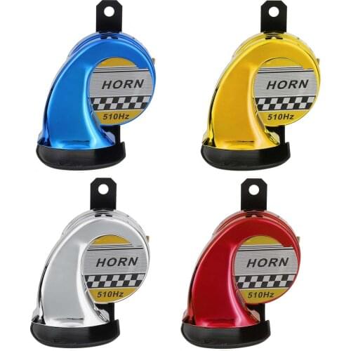 12V 130dB Universal Auto Motorcycle Snail Air Horn Siren Waterproof Siren Super Loud Multi-tone & Claxon Horns For Car Truck