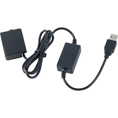 E10 Dummy Battery DC Coupler USB Power Adapter for 1100D 1200D 1300D 2000D