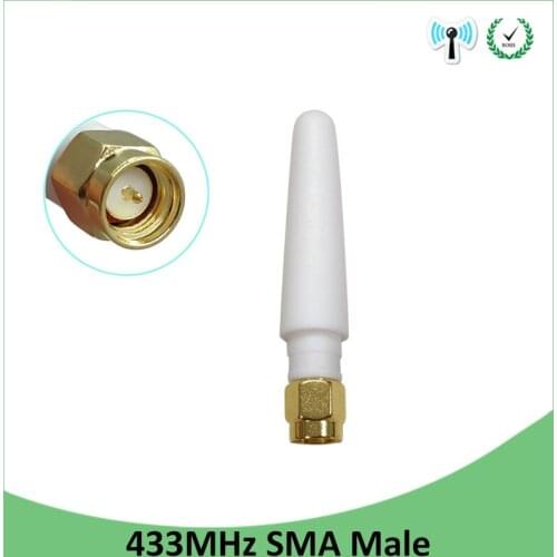 433MHz Antenna LORA SMA Male Connector 3dbi Plug 433 mhz directional antena waterproof antenne for Lorawan watermeter Gasmeter