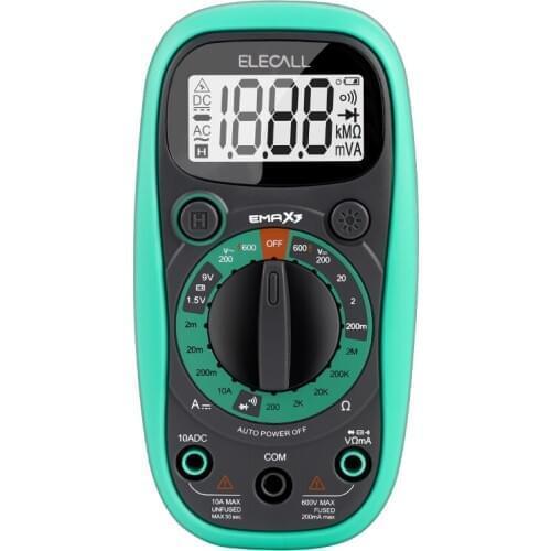 ELECALL EMAX3 Digital Multimeter Tester Mini type Temperature resistance test High precision tester meter