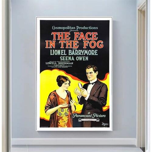 CP1094 The Face in the Fog Classic Hot Movie Print Silk Fabric Poster Indoor Wall Art Decor Gift