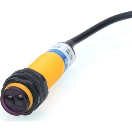 5pcs photoelectric switch E3F-DS30C4 10-30VDC 5-30cm Sensor M18 NPN NO 3 Wires diffuse reflection