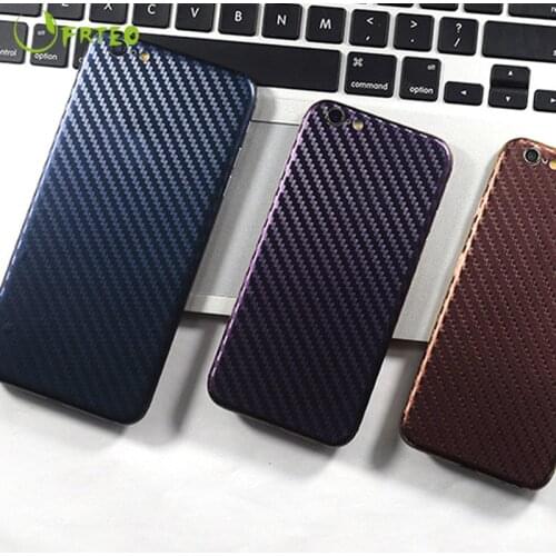 Gradient Durable 3D Carbon Fiber Phone Sticker Skin For iPhone 6 6S 7 8 Plus X XS XR XS MAX Chameleon Color Cover Adhesive Film