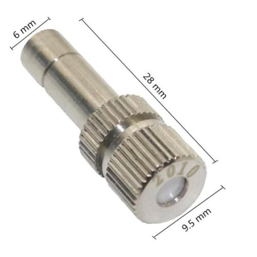 Custom Pump Pipe Fitting Low Pressure Stainless Steel Water Fogger Spray Mist Nozzle