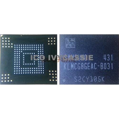 KLMCG8GEAC-B031 eMMC 64GB NAND Flash Memory IC Chip BGA153 Used Soldered Ball 100% Tested Good