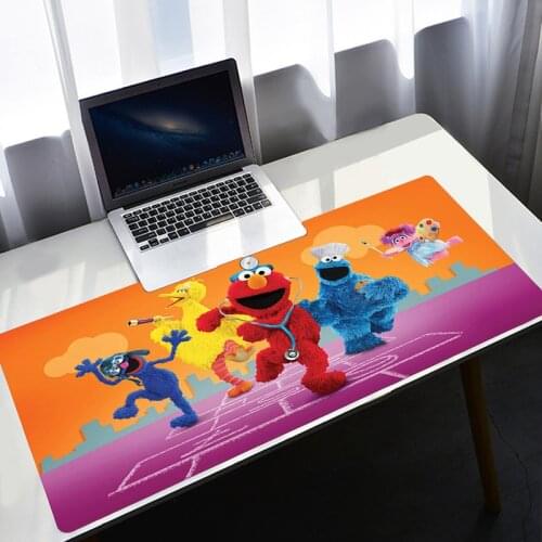 Sesame Street Mousepad Gamer Mouse Mat Speed Mouse Pad Desk Mat Keyboard Gaming Mat Anime Carpet Diy Kawaii Gaming Accessories