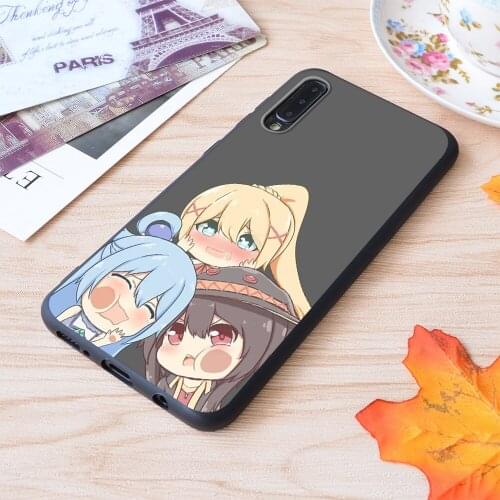Konosuba Aqua Megumin Darkness Print Soft Silicone Matt Case For Samsung Galaxy S Note and Galaxy A